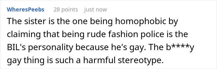 32YO Thinks That Being Gay Is His License To Be Rude To Bro’s In-Laws, Gets Snubbed By 17YO Cousin 32YO Thinks That Being Gay Is His License To Be Rude To Bro’s In-Laws, Gets Snubbed By 17YO Cousin
