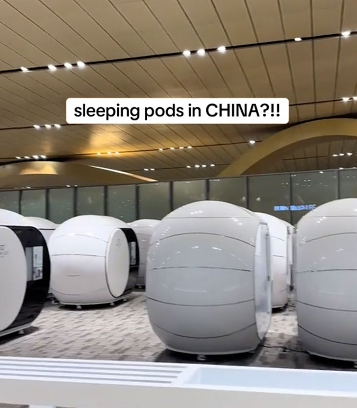 Woman’s Viral Video Of Futuristic Sleeping Pods Inside A Chinese Airport Leaves Travelers Speechless Woman’s Viral Video Of Futuristic Sleeping Pods Inside A Chinese Airport Leaves Travelers Speechless