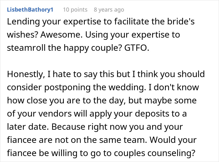 Bride Is Furious After Future MIL Tries To Take Over The Wedding, Then Realizes The Bigger Problem Was Her Fianc&eacute;e