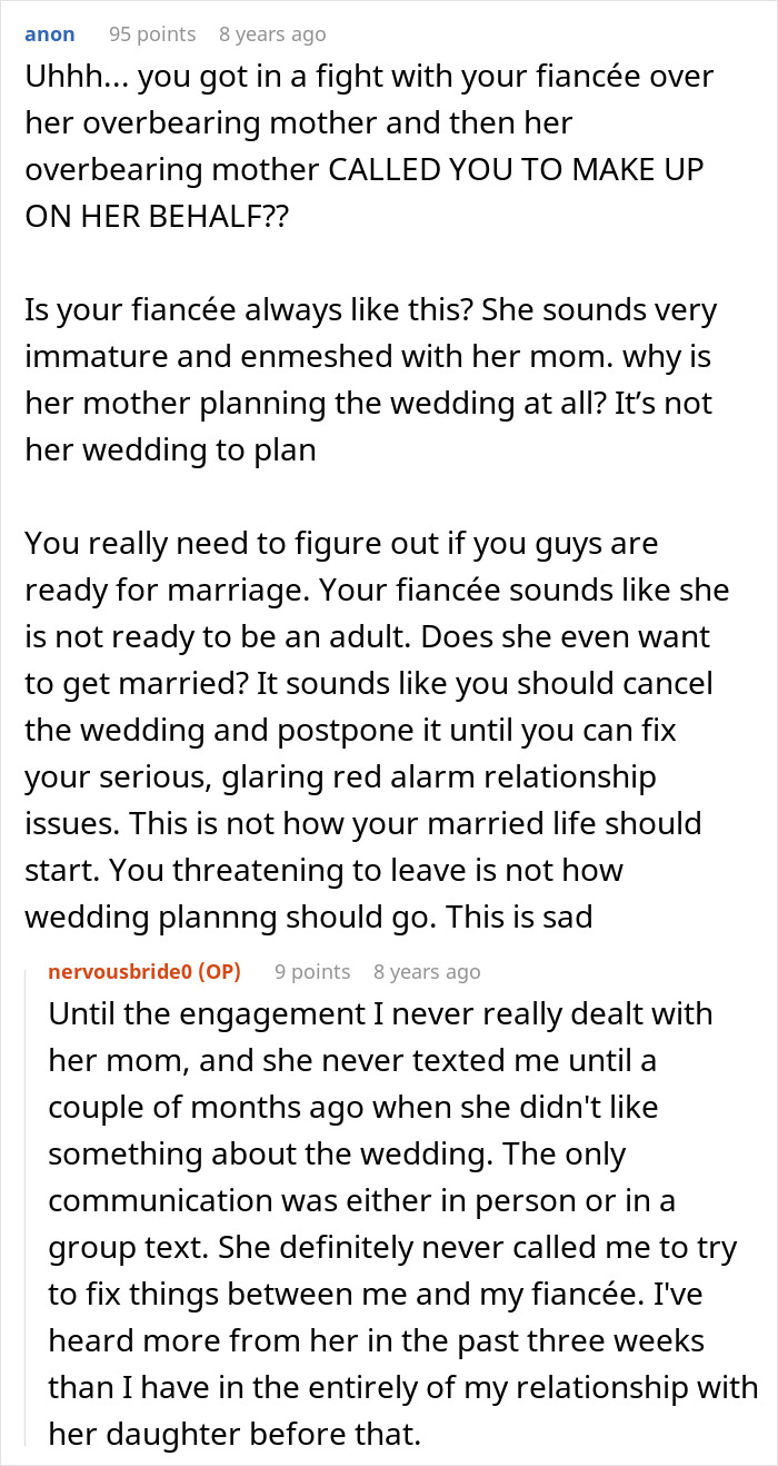 Bride Is Furious After Future MIL Tries To Take Over The Wedding, Then Realizes The Bigger Problem Was Her Fianc&eacute;e