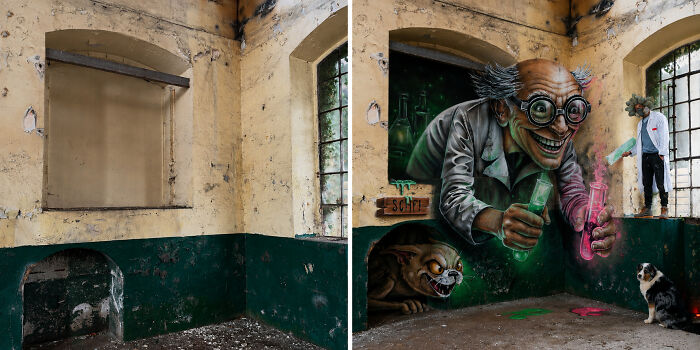 This French Artist Turns Ordinary Walls Into Mind-Bending 3D Illusions (28 New Pics) This French Artist Turns Ordinary Walls Into Mind-Bending 3D Illusions (28 New Pics)