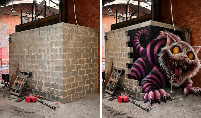 This French Artist Turns Ordinary Walls Into Mind-Bending 3D Illusions (28 New Pics) This French Artist Turns Ordinary Walls Into Mind-Bending 3D Illusions (28 New Pics)