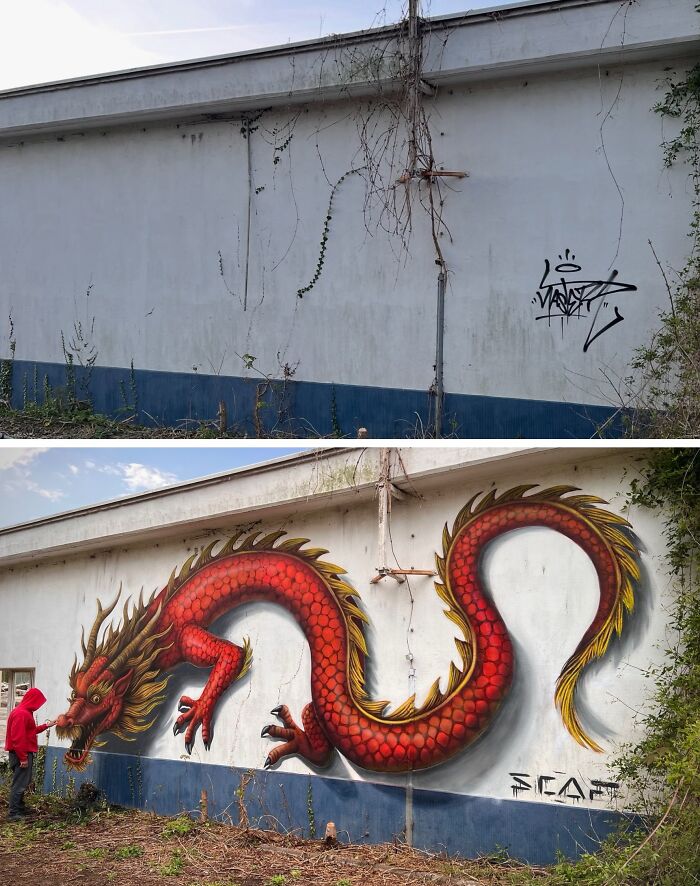 This French Artist Turns Ordinary Walls Into Mind-Bending 3D Illusions (28 New Pics) This French Artist Turns Ordinary Walls Into Mind-Bending 3D Illusions (28 New Pics)