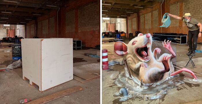 This French Artist Turns Ordinary Walls Into Mind-Bending 3D Illusions (28 New Pics) This French Artist Turns Ordinary Walls Into Mind-Bending 3D Illusions (28 New Pics)