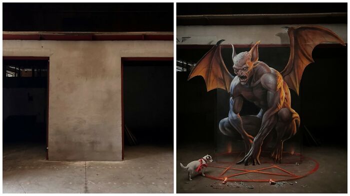 This French Artist Turns Ordinary Walls Into Mind-Bending 3D Illusions (28 New Pics) This French Artist Turns Ordinary Walls Into Mind-Bending 3D Illusions (28 New Pics)