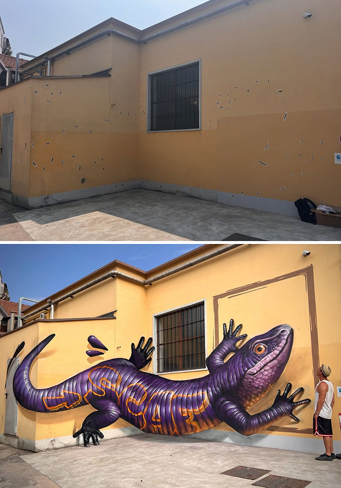 This French Artist Turns Ordinary Walls Into Mind-Bending 3D Illusions (28 New Pics) This French Artist Turns Ordinary Walls Into Mind-Bending 3D Illusions (28 New Pics)