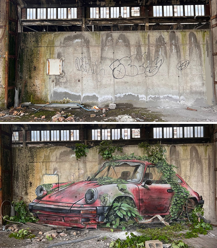 This French Artist Turns Ordinary Walls Into Mind-Bending 3D Illusions (28 New Pics) This French Artist Turns Ordinary Walls Into Mind-Bending 3D Illusions (28 New Pics)