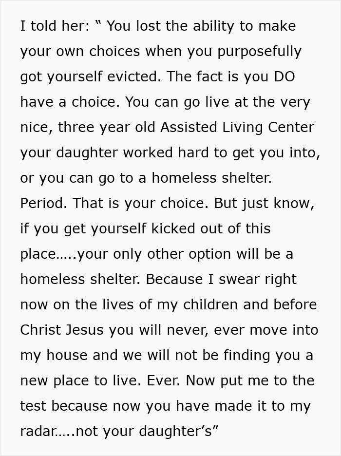 Man Hits MIL With A Savage Ultimatum After She Gets Evicted On Purpose: “You Will Never Move Into My House” Man Hits MIL With A Savage Ultimatum After She Gets Evicted On Purpose: “You Will Never Move Into My House”
