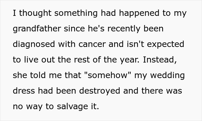 MIL Destroys Bride’s Dress Hours Before The Wedding, The Reason Leaves The Whole Family In Tears MIL Destroys Bride’s Dress Hours Before The Wedding, The Reason Leaves The Whole Family In Tears