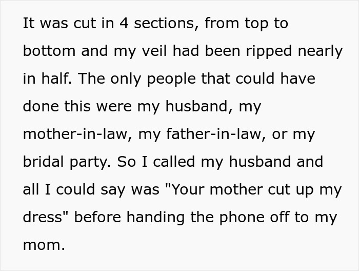 MIL Destroys Bride’s Dress Hours Before The Wedding, The Reason Leaves The Whole Family In Tears MIL Destroys Bride’s Dress Hours Before The Wedding, The Reason Leaves The Whole Family In Tears
