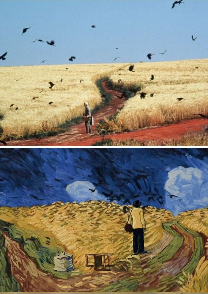 29 Famous Paintings That Inspired Iconic Film Scenes, As Shared By Wolf Of X