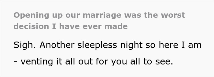 Guy Mourns His Marriage After Realizing That Wife Opened It Just To Be With Colleague Guilt-Free Guy Mourns His Marriage After Realizing That Wife Opened It Just To Be With Colleague Guilt-Free