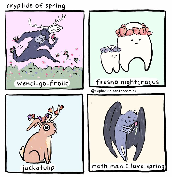 Cats, Cryptids, And Questionable Life Choices Collide In This Artist’s 57 Comics Cats, Cryptids, And Questionable Life Choices Collide In This Artist’s 57 Comics