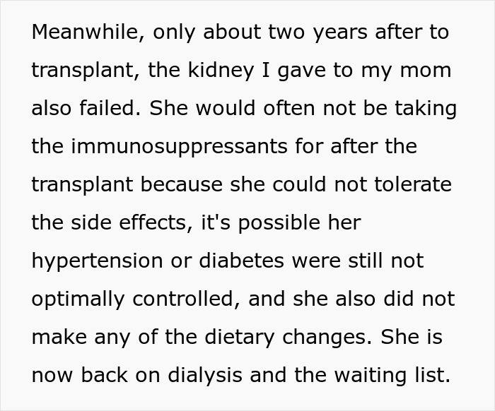 Woman Donates Kidney To Sick Mom, Then Pays A Costly Price No One Warned Her About Woman Donates Kidney To Sick Mom, Then Pays A Costly Price No One Warned Her About