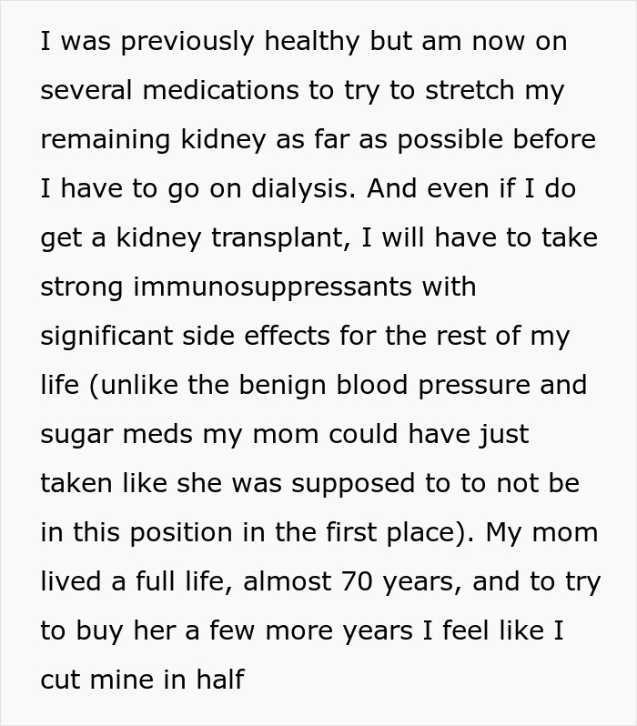 Woman Donates Kidney To Sick Mom, Then Pays A Costly Price No One Warned Her About Woman Donates Kidney To Sick Mom, Then Pays A Costly Price No One Warned Her About