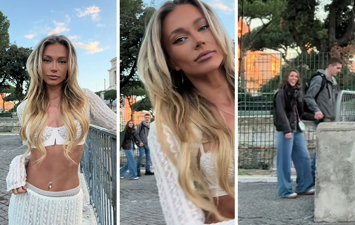Joey Swoll Intervenes After Influencer Repeatedly Shames People For Looking At Her While Filming In Public Joey Swoll Intervenes After Influencer Repeatedly Shames People For Looking At Her While Filming In Public