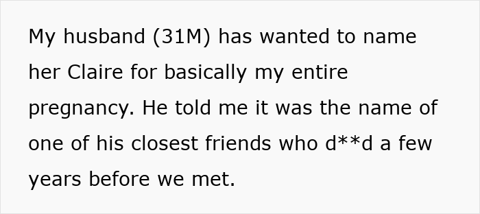 Husband Wants Daughter Named After His “Best Friend,” Wife Discovers They Were Actually Engaged Husband Wants Daughter Named After His “Best Friend,” Wife Discovers They Were Actually Engaged