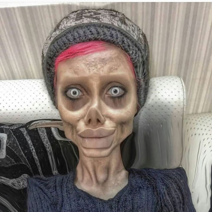 Iranian Woman Becomes Famous As The “Zombie Angelina Jolie,” Later Reveals It Was All An Illusion Iranian Woman Becomes Famous As The “Zombie Angelina Jolie,” Later Reveals It Was All An Illusion