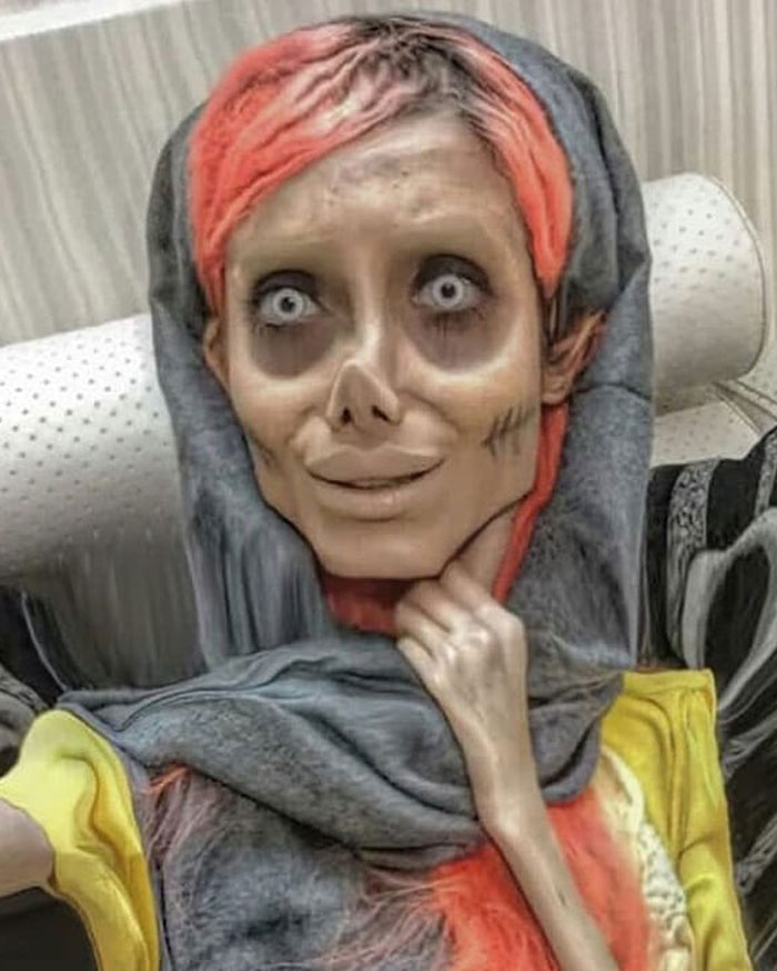 Iranian Woman Becomes Famous As The “Zombie Angelina Jolie,” Later Reveals It Was All An Illusion Iranian Woman Becomes Famous As The “Zombie Angelina Jolie,” Later Reveals It Was All An Illusion