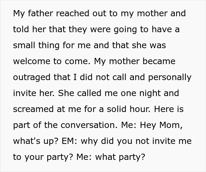 Dad Invites Ex To Daughter’s Surprise Graduation BBQ, She Blames Teen For Leaving Her Out Instead Dad Invites Ex To Daughter’s Surprise Graduation BBQ, She Blames Teen For Leaving Her Out Instead