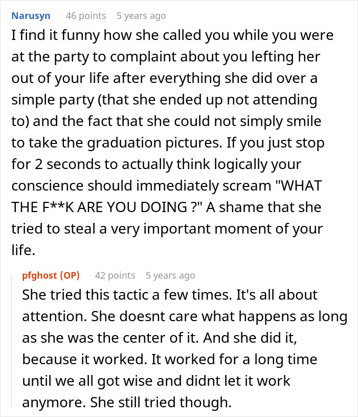 Dad Invites Ex To Daughter’s Surprise Graduation BBQ, She Blames Teen For Leaving Her Out Instead Dad Invites Ex To Daughter’s Surprise Graduation BBQ, She Blames Teen For Leaving Her Out Instead