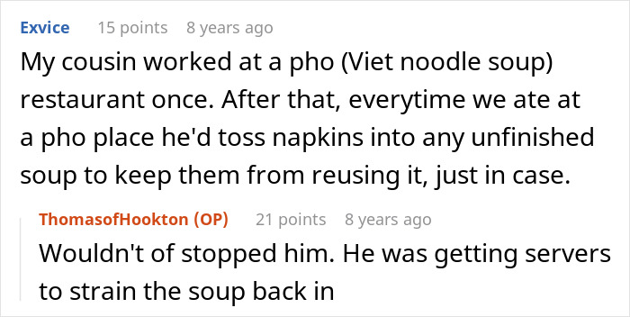 New Boss Cuts Costs By Reusing Customers’ Leftovers, Veteran Employee Makes Sure Authorities Know New Boss Cuts Costs By Reusing Customers’ Leftovers, Veteran Employee Makes Sure Authorities Know