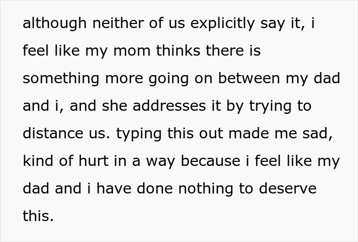 Woman Says Dad Was Her “Crush” At 6, Paranoid Mom Ruins Their Father-Daughter Bond For Good Woman Says Dad Was Her “Crush” At 6, Paranoid Mom Ruins Their Father-Daughter Bond For Good