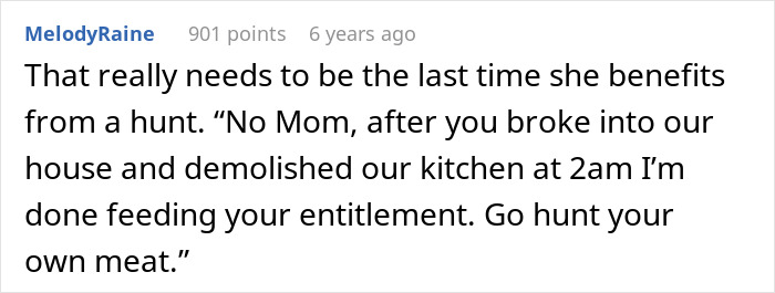 Hunter&rsquo;s Mom Wants Her Share Of Meat Immediately, Drives 2 Hours And Raids His Kitchen Overnight