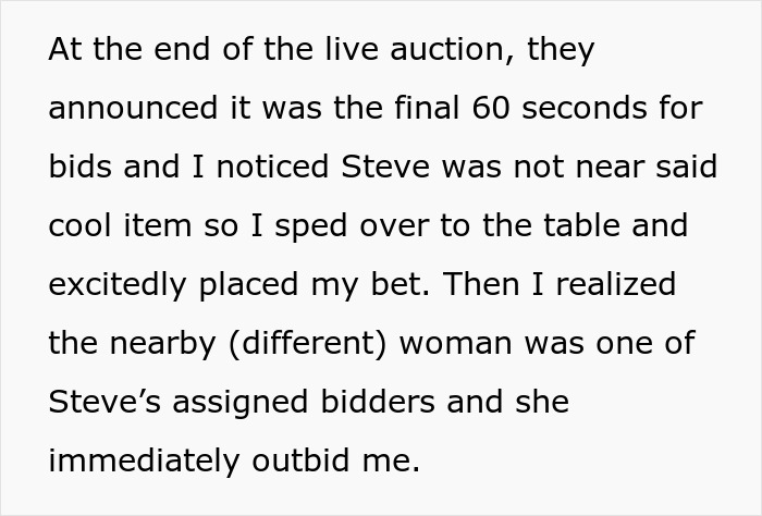 Man Turns Charity Auction Into A Competition With Helpers Bidding For Him, Guest Beats His Strategy Man Turns Charity Auction Into A Competition With Helpers Bidding For Him, Guest Beats His Strategy