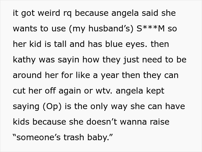Woman Admits She’s Happy Toxic Sis Is Infertile, Says She Would Damage The Kid Like She Did With Her Woman Admits She’s Happy Toxic Sis Is Infertile, Says She Would Damage The Kid Like She Did With Her