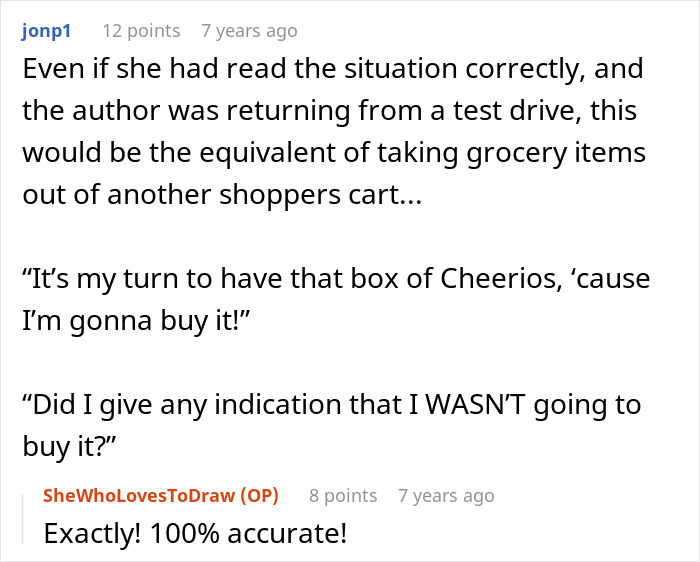 Entitled Mom Desperately Wants “A Blue Car” For Daughter, Even Though It Has An Owner Already Entitled Mom Desperately Wants “A Blue Car” For Daughter, Even Though It Has An Owner Already