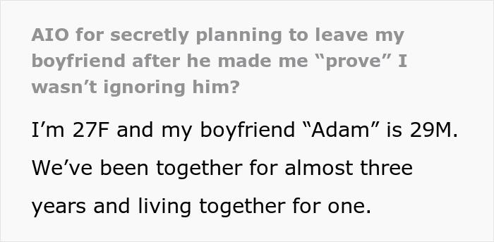 Guy Whines That GF Is Ignoring Him Even When She’s Busy, Anxious GF Plots To Dump Him Secretly Guy Whines That GF Is Ignoring Him Even When She’s Busy, Anxious GF Plots To Dump Him Secretly