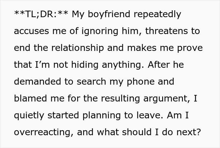 Guy Whines That GF Is Ignoring Him Even When She’s Busy, Anxious GF Plots To Dump Him Secretly Guy Whines That GF Is Ignoring Him Even When She’s Busy, Anxious GF Plots To Dump Him Secretly