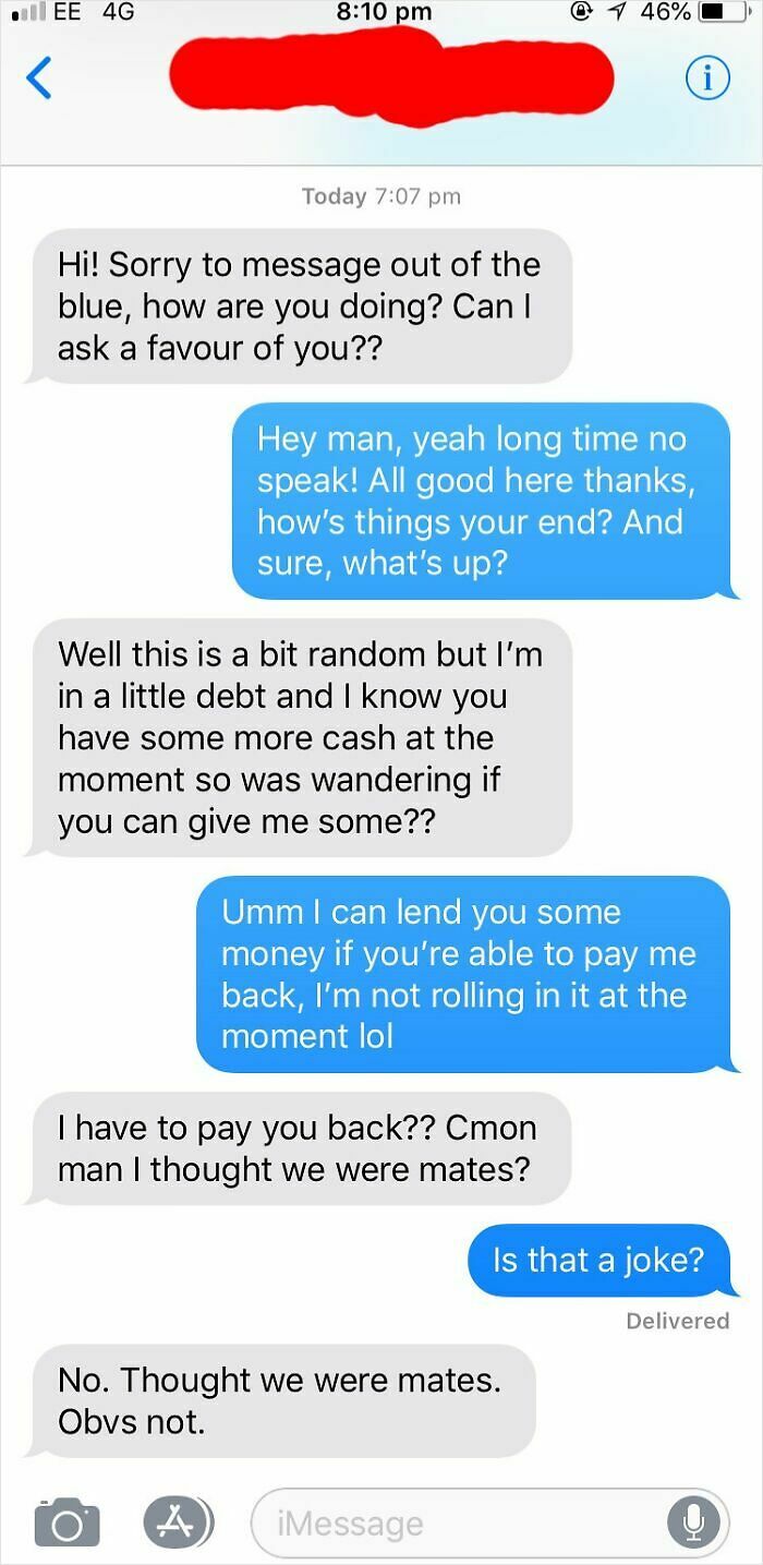 48 Cheap Friends Whose Choosing Beggar Antics Ended In A Well-Deserved Reality Check 48 Cheap Friends Whose Choosing Beggar Antics Ended In A Well-Deserved Reality Check