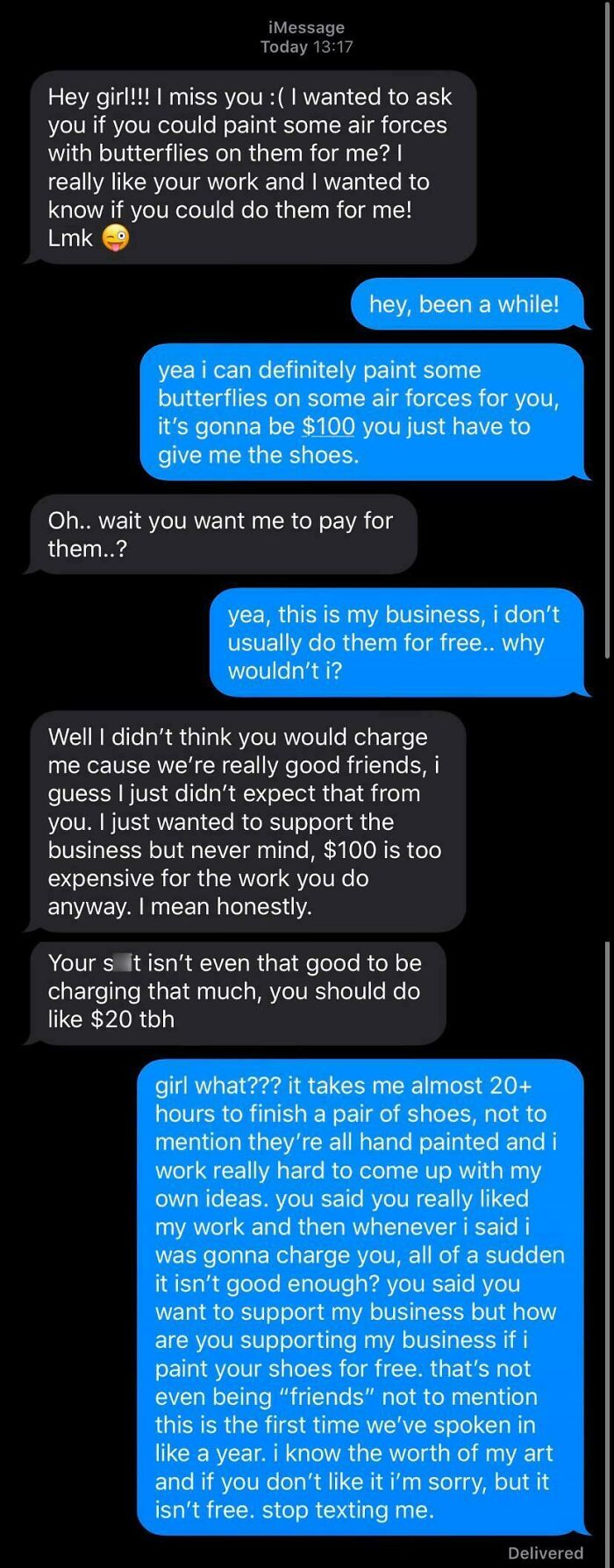 48 Cheap Friends Whose Choosing Beggar Antics Ended In A Well-Deserved Reality Check 48 Cheap Friends Whose Choosing Beggar Antics Ended In A Well-Deserved Reality Check