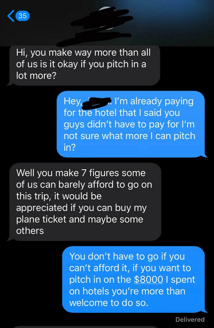 48 Cheap Friends Whose Choosing Beggar Antics Ended In A Well-Deserved Reality Check 48 Cheap Friends Whose Choosing Beggar Antics Ended In A Well-Deserved Reality Check