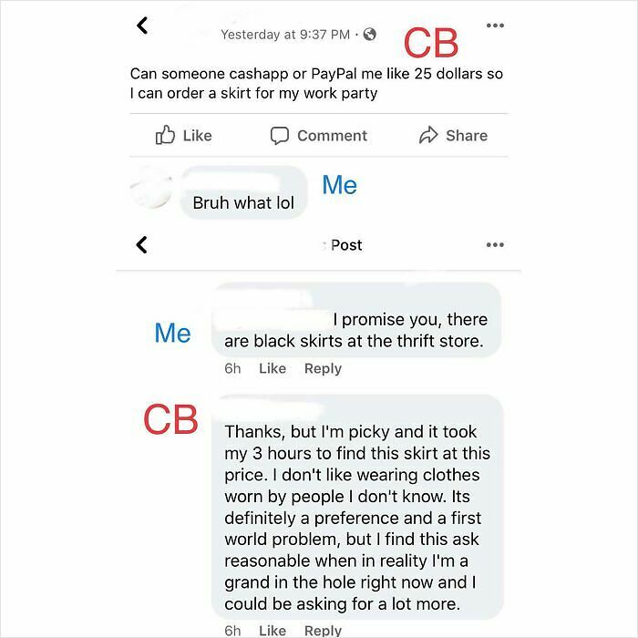 48 Cheap Friends Whose Choosing Beggar Antics Ended In A Well-Deserved Reality Check 48 Cheap Friends Whose Choosing Beggar Antics Ended In A Well-Deserved Reality Check