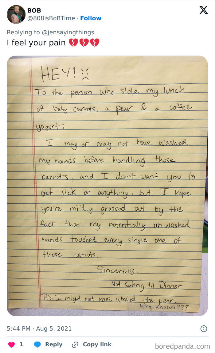 35 Office Food Thief Stories That Make You Wonder What’s Wrong With People 35 Office Food Thief Stories That Make You Wonder What’s Wrong With People