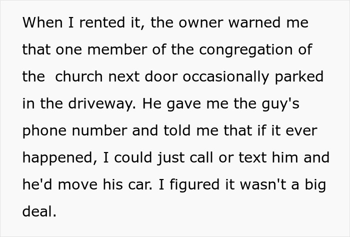 Churchgoer’s Longtime Parking Habit Backfires When Driver Refuses To Clear The Way For His Car Churchgoer’s Longtime Parking Habit Backfires When Driver Refuses To Clear The Way For His Car