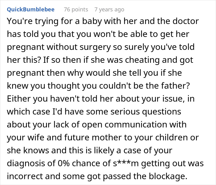 Husband Starts Questioning Everything After Wife Announces Pregnancy: “This Shouldn’t Be Possible” Husband Starts Questioning Everything After Wife Announces Pregnancy: “This Shouldn’t Be Possible”