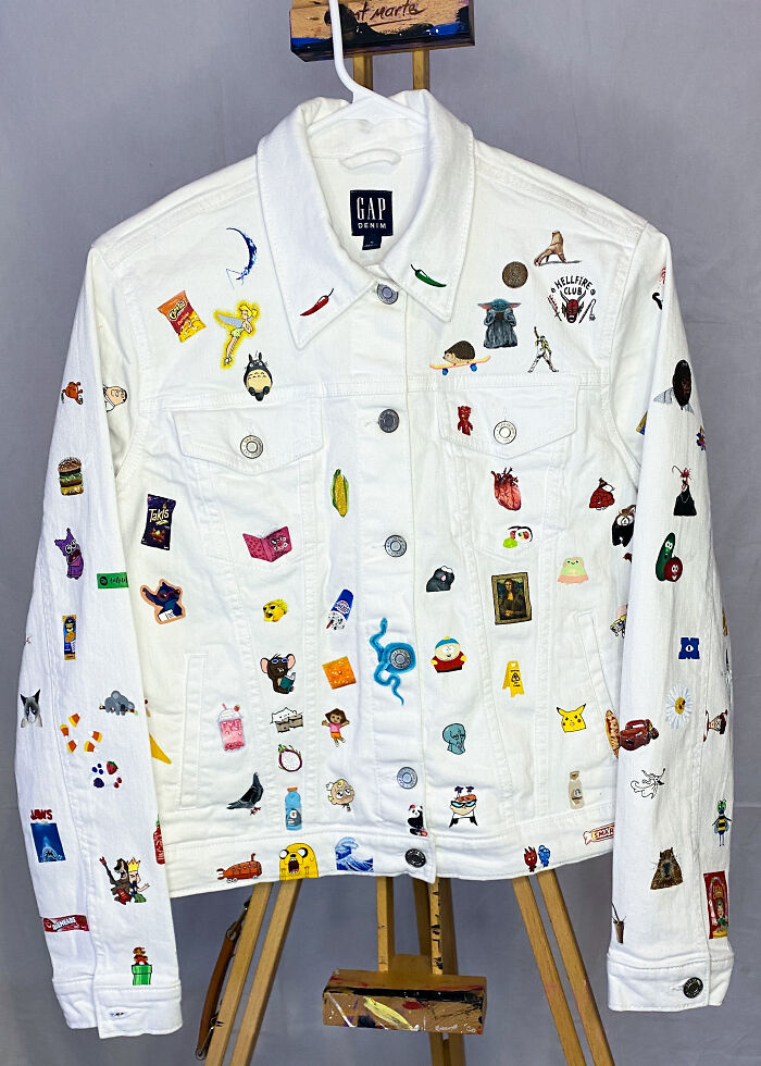 Artist Spent Five Years Filling One Jacket With The Pop Culture That Shaped Gen-Z&rsquo;s Childhood