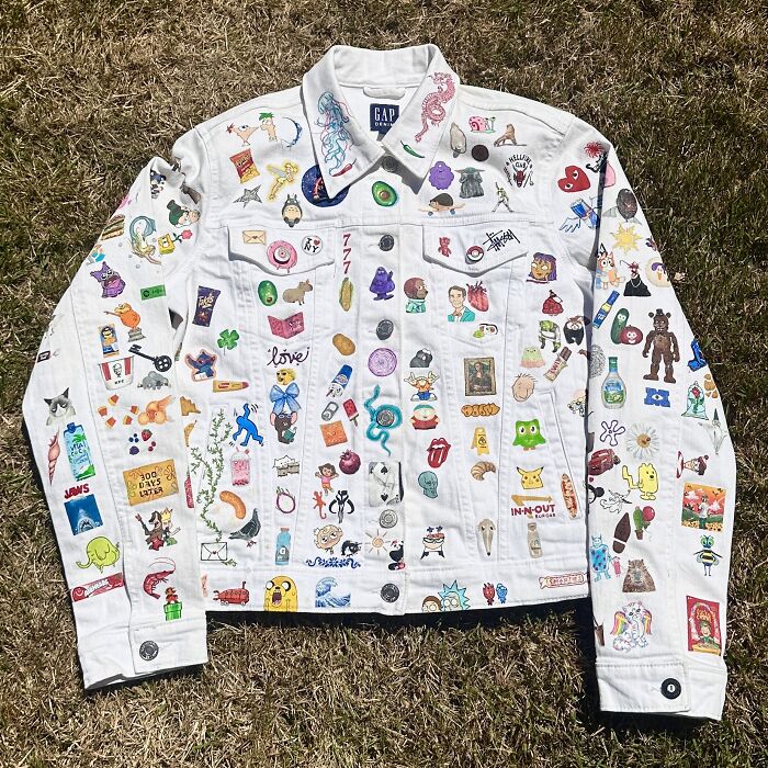 Artist Spent Five Years Filling One Jacket With The Pop Culture That Shaped Gen-Z&rsquo;s Childhood