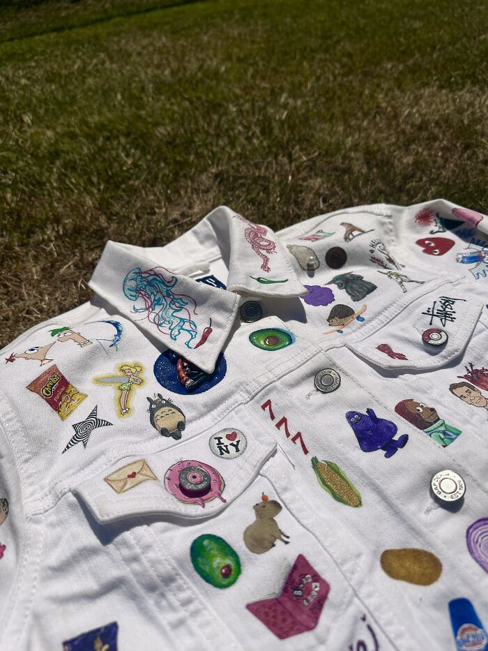 Artist Spent Five Years Filling One Jacket With The Pop Culture That Shaped Gen-Z&rsquo;s Childhood