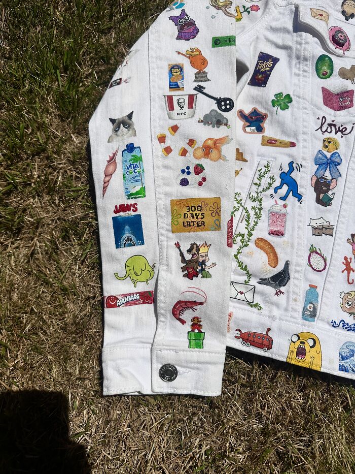 Artist Spent Five Years Filling One Jacket With The Pop Culture That Shaped Gen-Z&rsquo;s Childhood