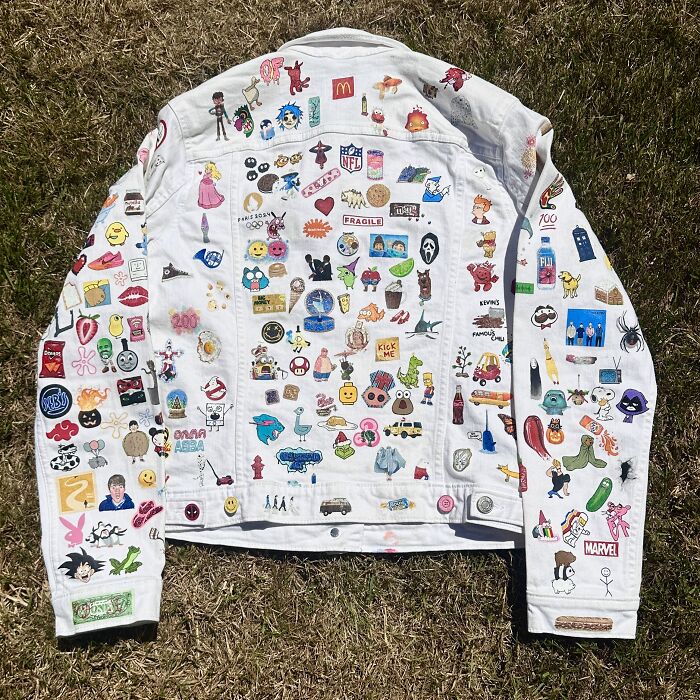 Artist Spent Five Years Filling One Jacket With The Pop Culture That Shaped Gen-Z&rsquo;s Childhood