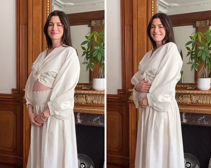 Anne Hathaway’s Red Carpet Maternity Outfit Sparks Theories About Her Pregnancy After Fans Zoom In