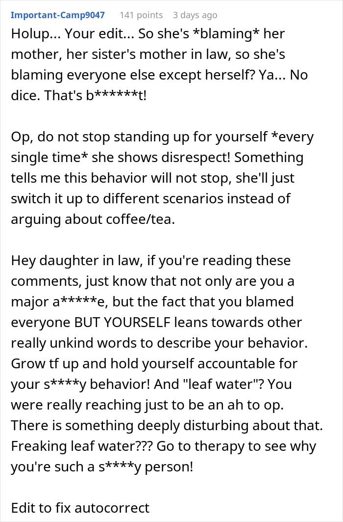MIL Matches DIL’s Pettiness And Refuses To Get Her Coffee Order, Son Demands She Apologize