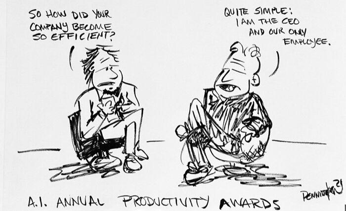 This Artist Turns AI, Politics, And Everyday Hypocrisy Into 30 Sharp Cartoons This Artist Turns AI, Politics, And Everyday Hypocrisy Into 30 Sharp Cartoons