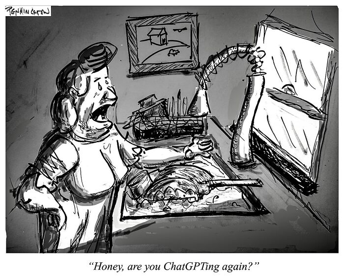 This Artist Turns AI, Politics, And Everyday Hypocrisy Into 30 Sharp Cartoons This Artist Turns AI, Politics, And Everyday Hypocrisy Into 30 Sharp Cartoons