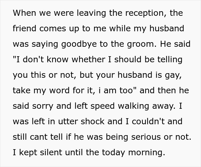 Woman Crushed After Hubby’s Friend Reveals He Is Gay, Finds Out He Only Married Her Out Of Pity Woman Crushed After Hubby’s Friend Reveals He Is Gay, Finds Out He Only Married Her Out Of Pity